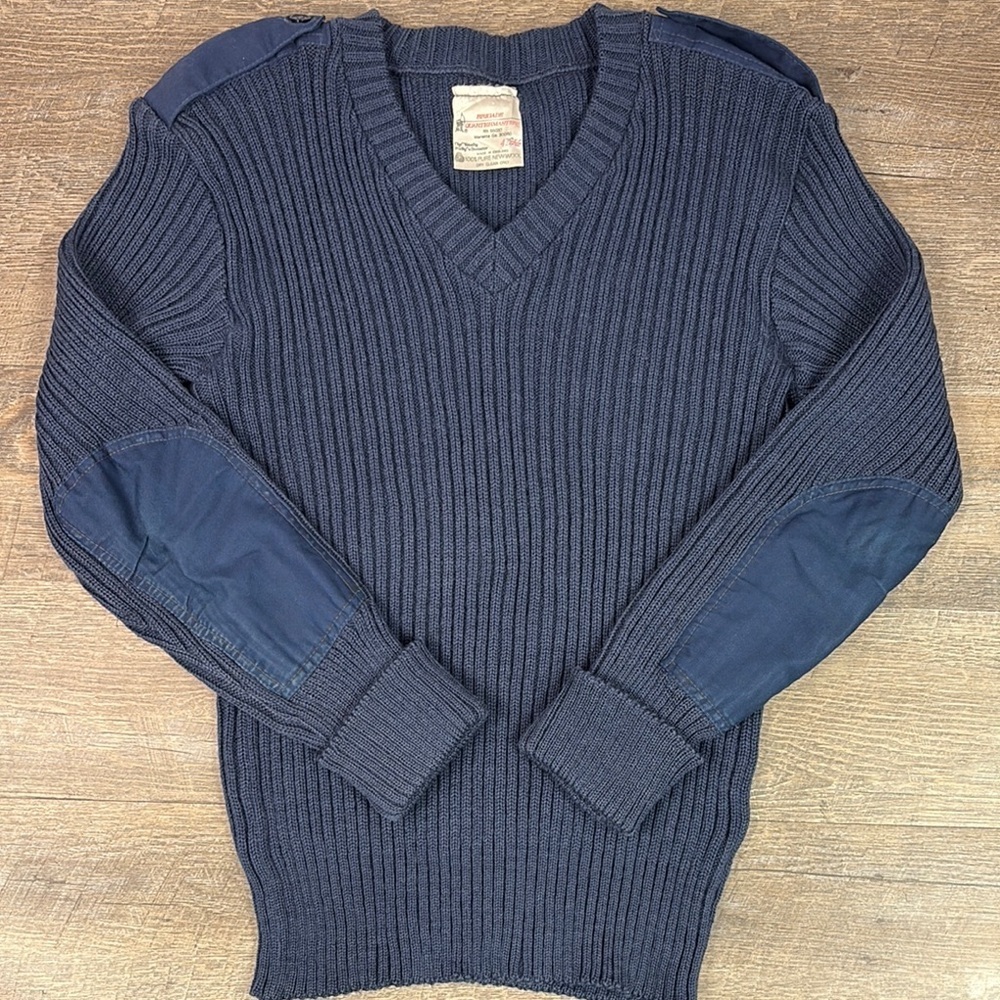 Brigade Quartermaster’s ‘Wooly Pully’ Ribbed Wool Sweater Size 42/Large